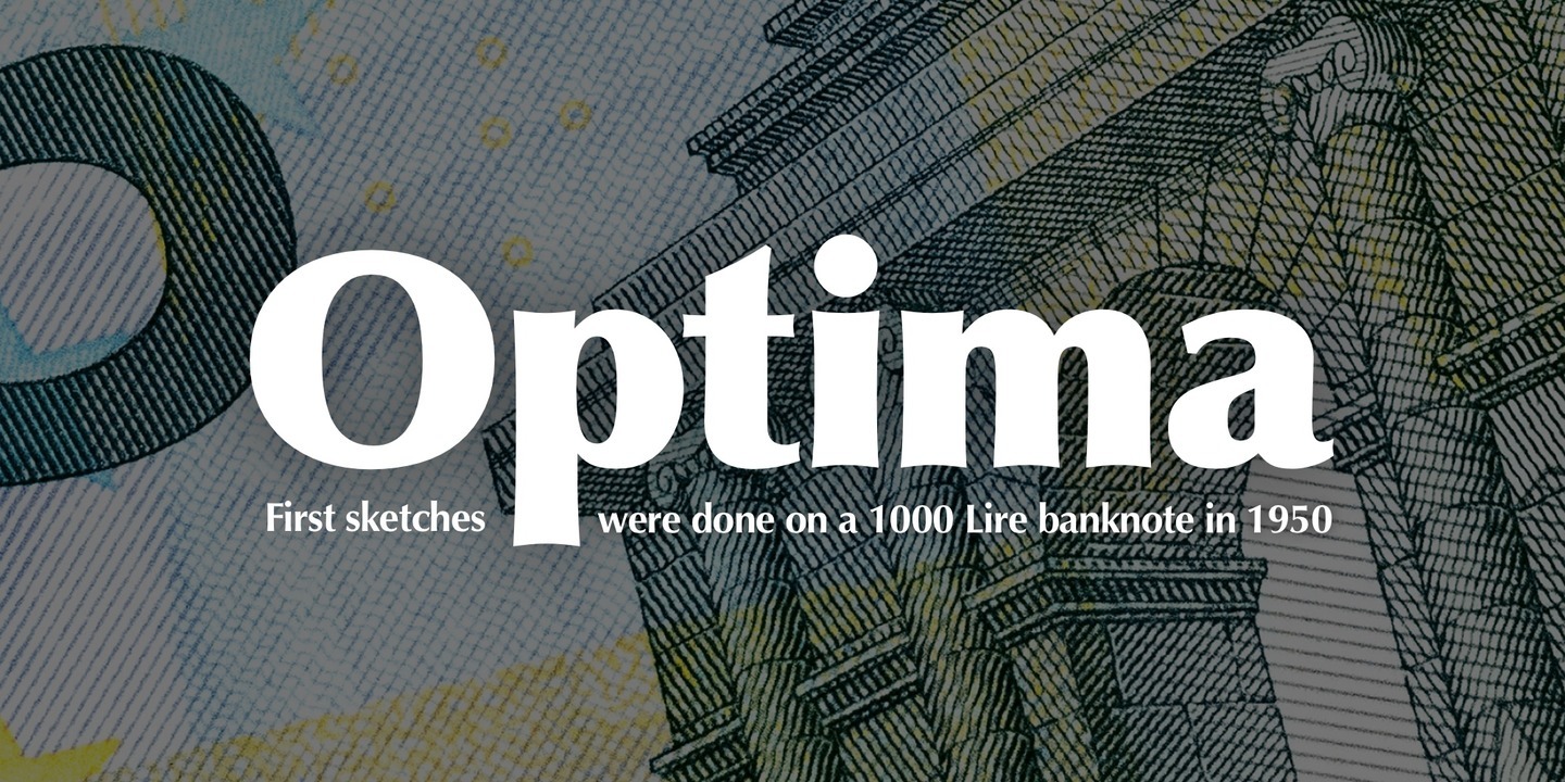 Optima Font preview